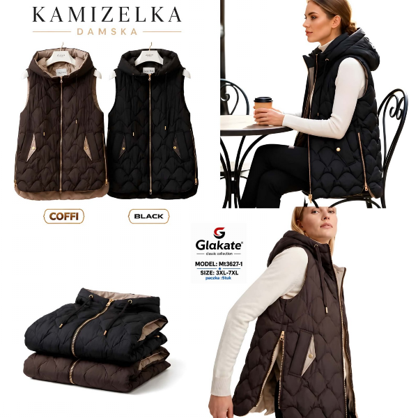 Kamizelki damskie Roz 3XL-7XL, 1 Kolor Paczka 5 szt